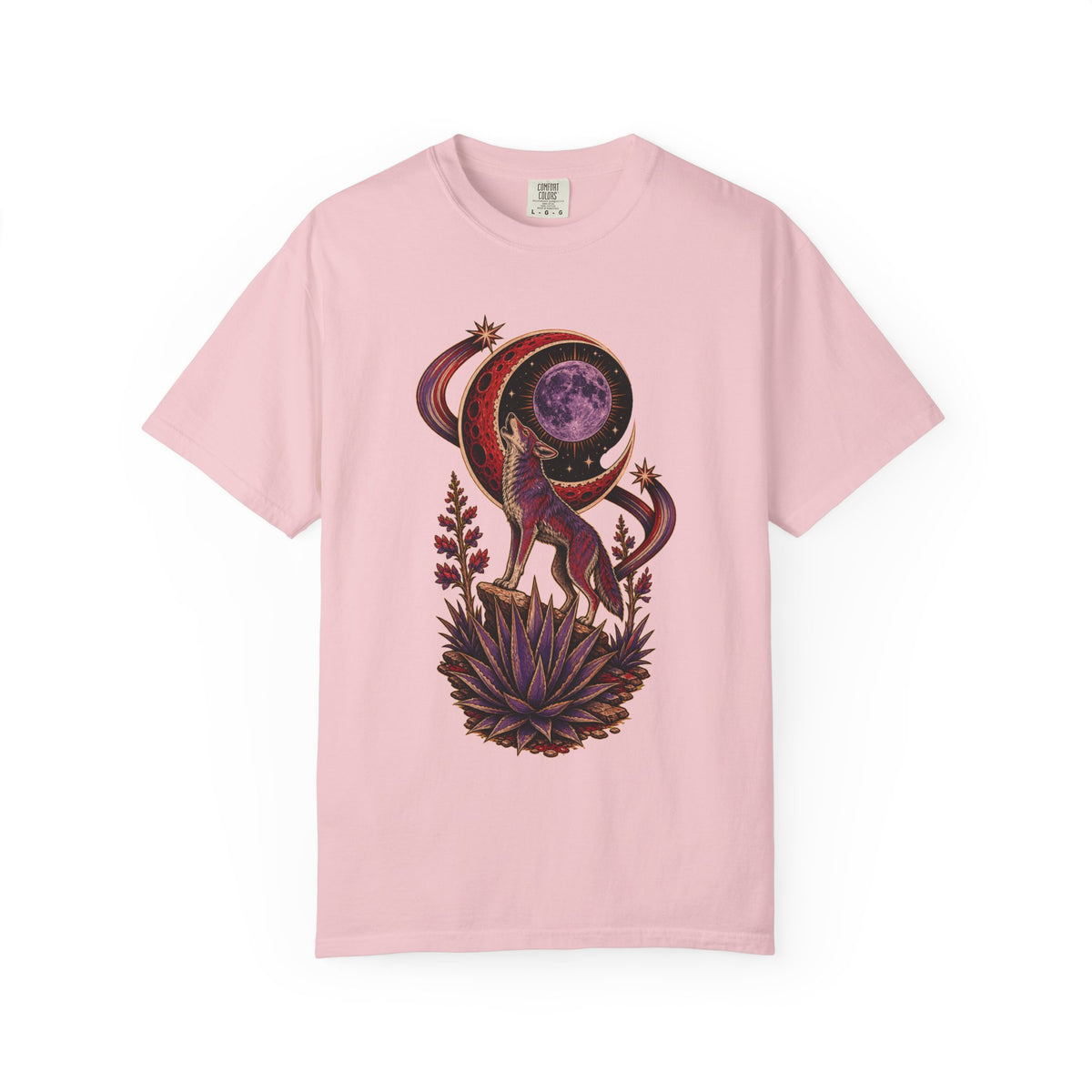 Red Violet Moon Coyote Graphic Tee
