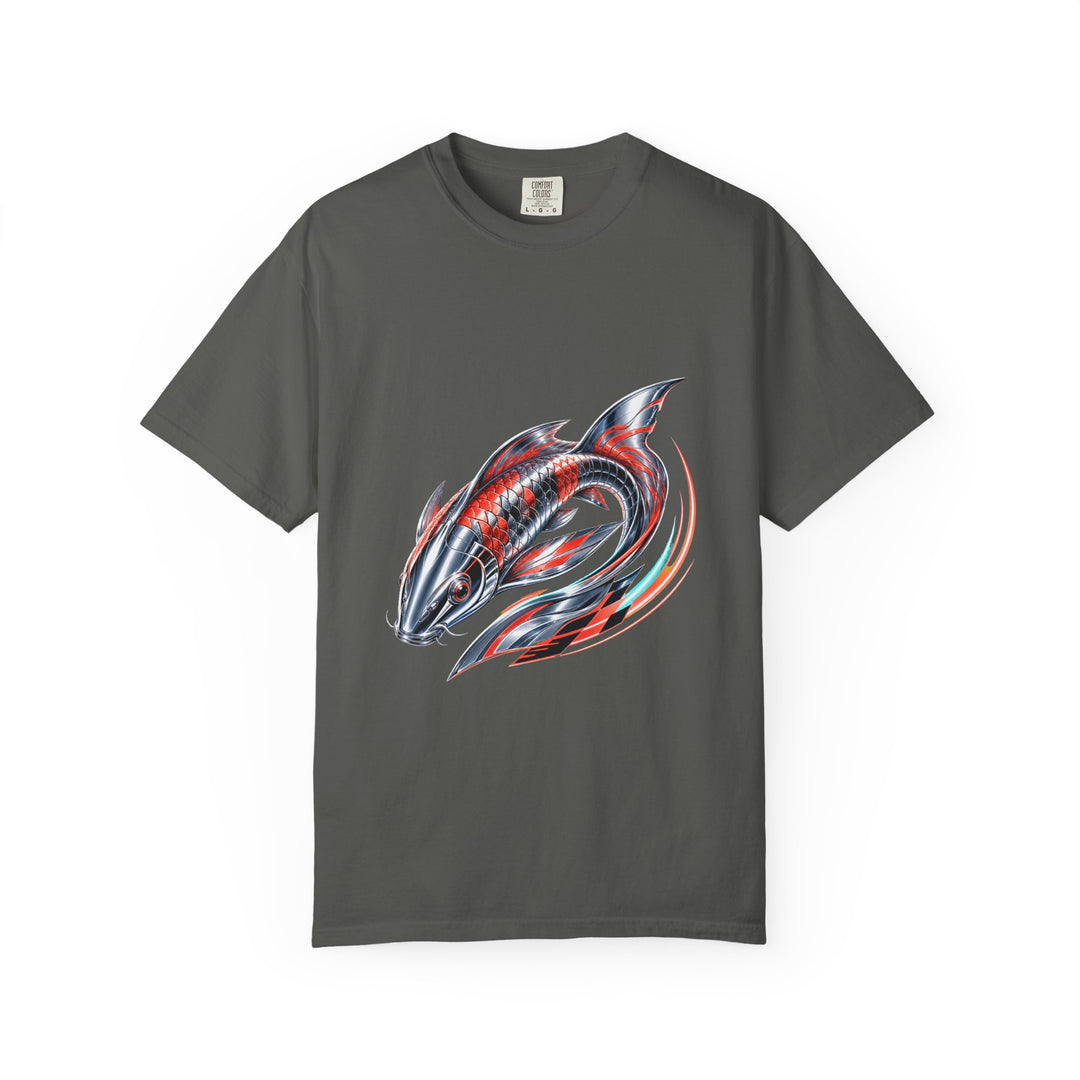 Chrome Koi Racer Retrofuturist T-Shirt Graphic