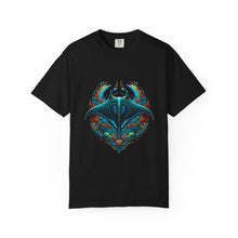 Neon Reef Manta Cyber Crest T-Shirt Graphic