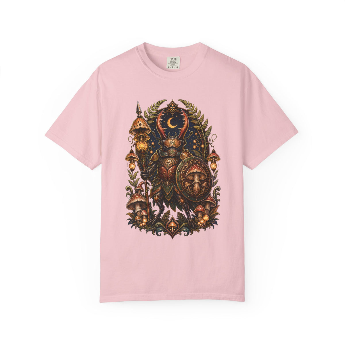 Mushroom Beetle Guardian T-Shirt Graphic