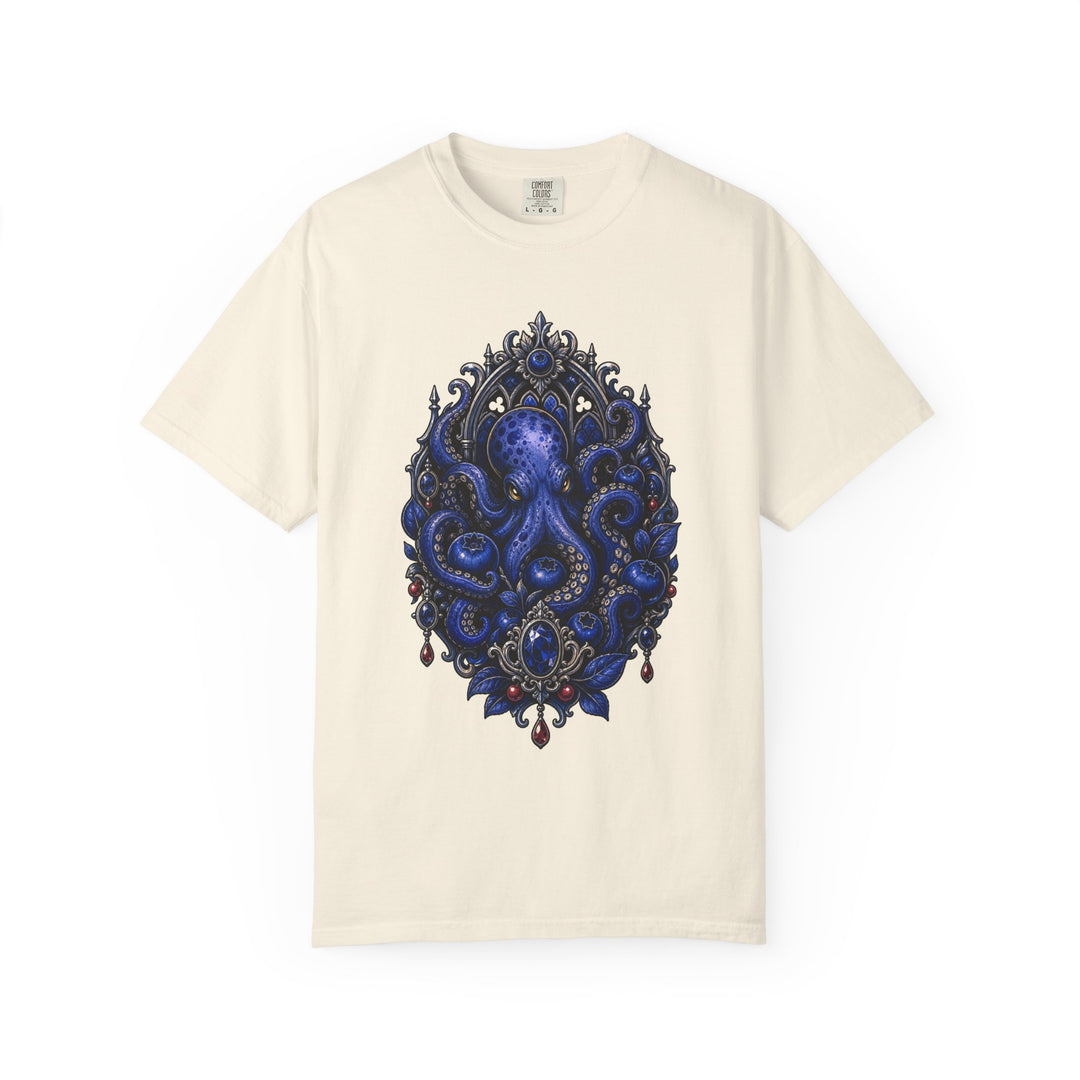 Gothic Blueberry Octopus Reliquary T-Shirt Graphic