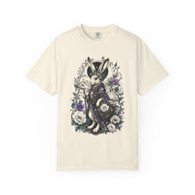 Lunar Hare Botanical Fantasy T-Shirt Graphic
