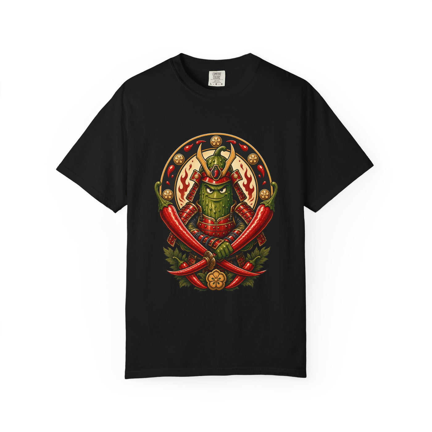 Spicy Pickle Samurai Crest Graphic Tee