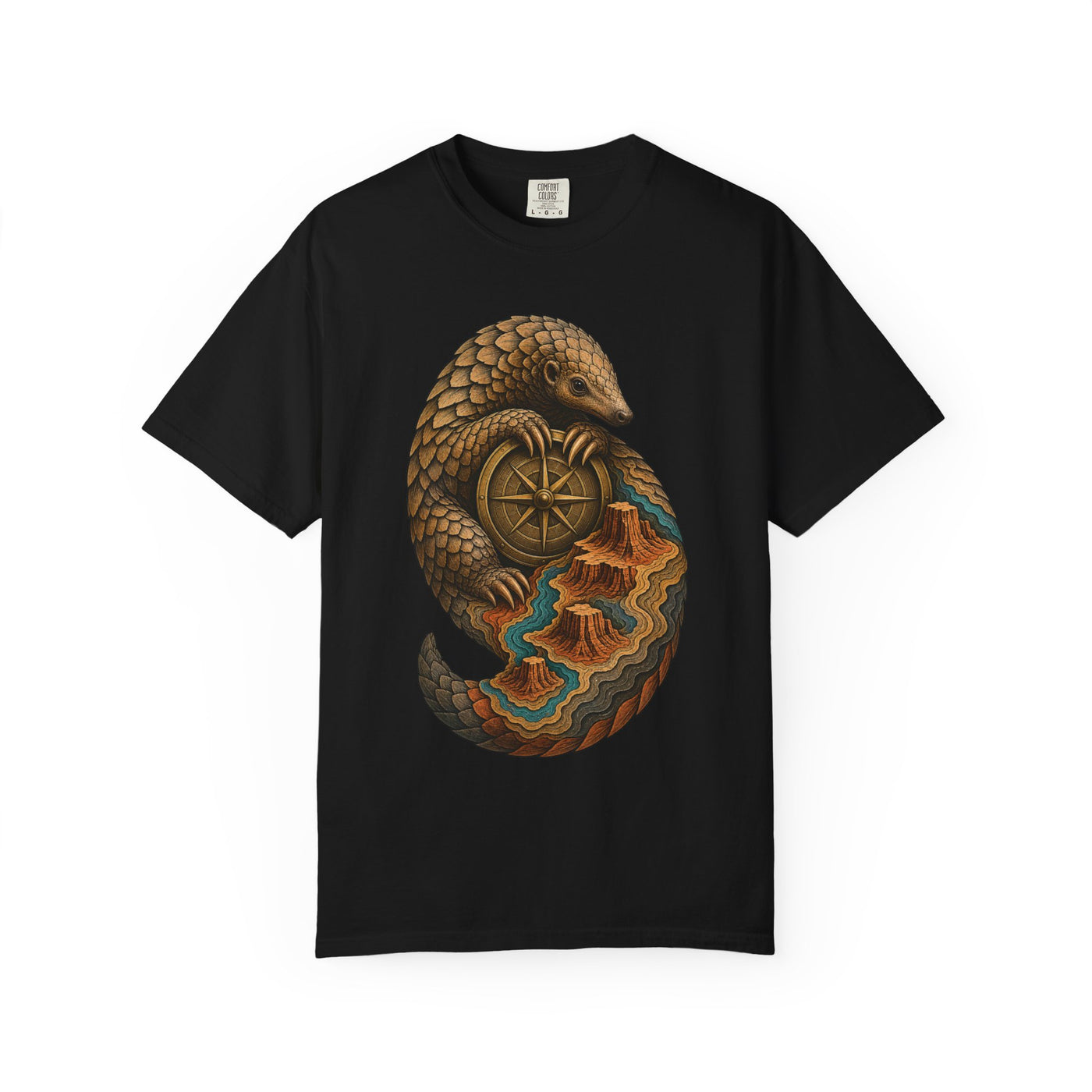 Canyon Pangolin Cartographer Graphic Tee