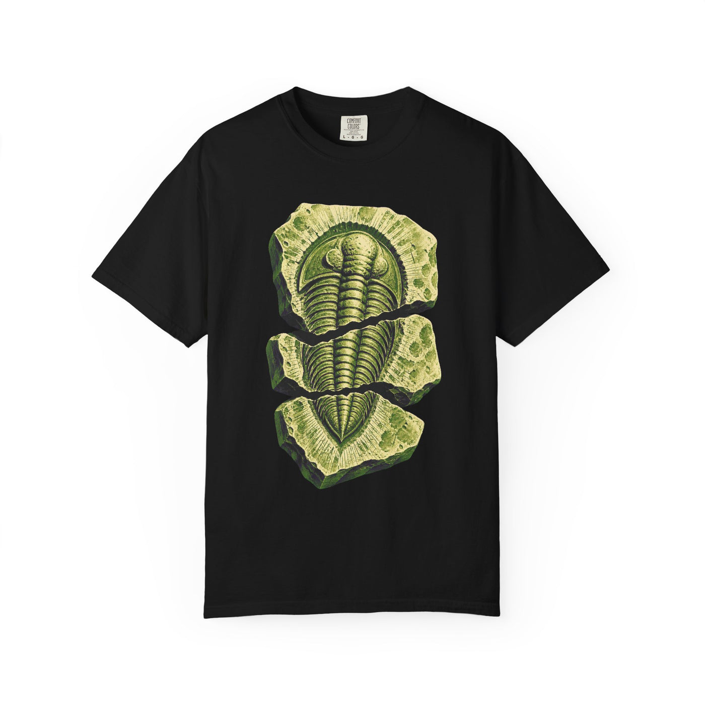 Wasabi Trilobite Fossil Risograph Graphic Tee