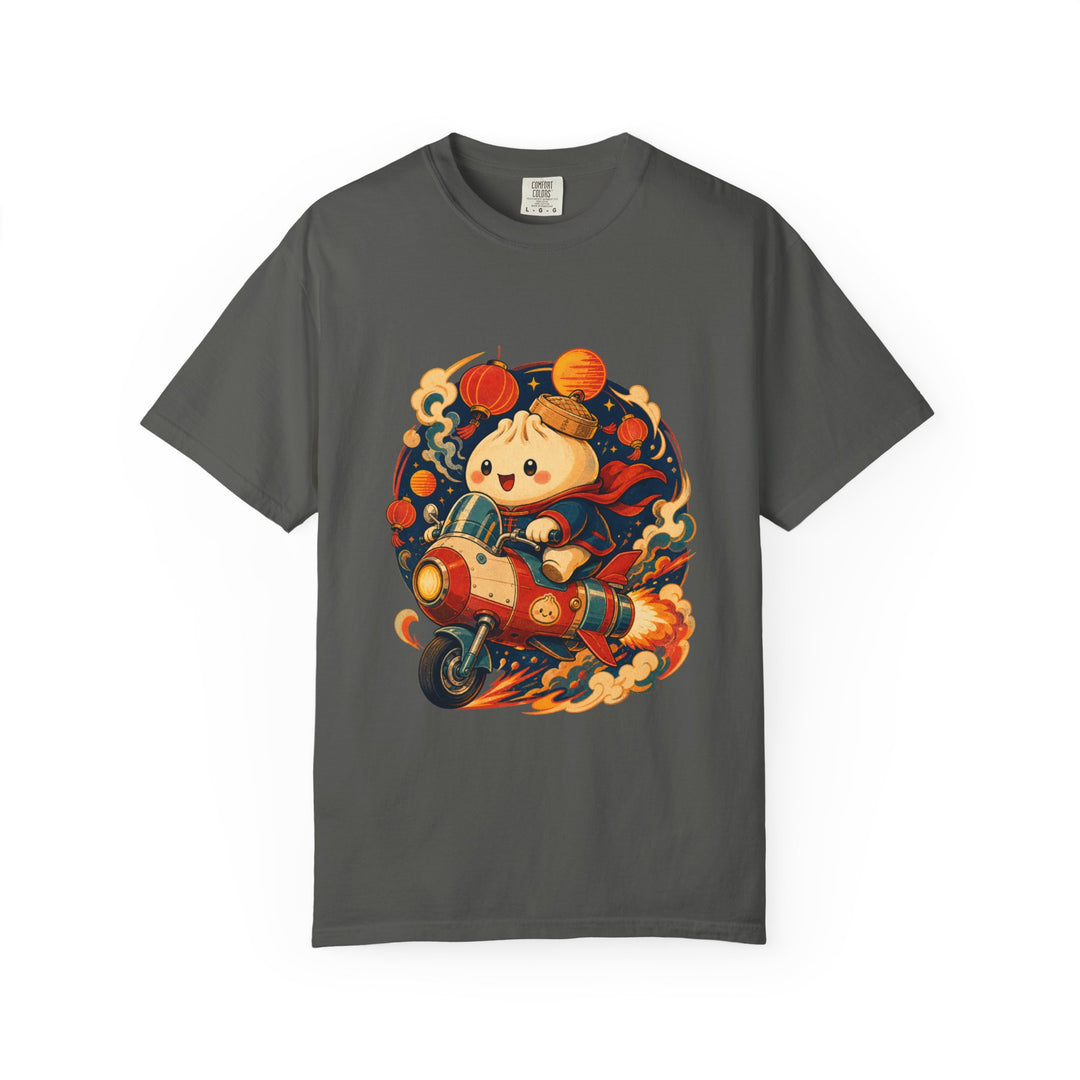 Risograph Bao Rocket Scooter T-Shirt Graphic