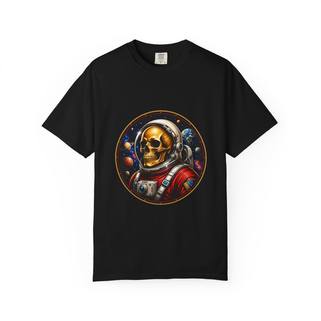 Cosmic Astronaut Skull T-Shirt Graphic