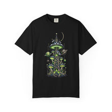 Alien Mushroom Radio Tower T-Shirt Graphic