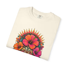 Psychedelic Hibiscus Skull Mask T-Shirt Graphic