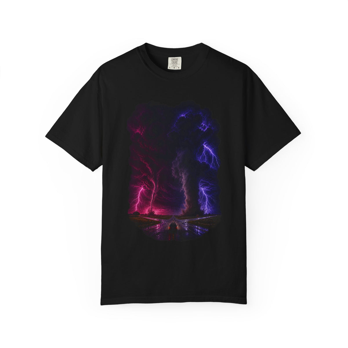 Twin Funnel Crossing Storm Chaser Graphic Tee