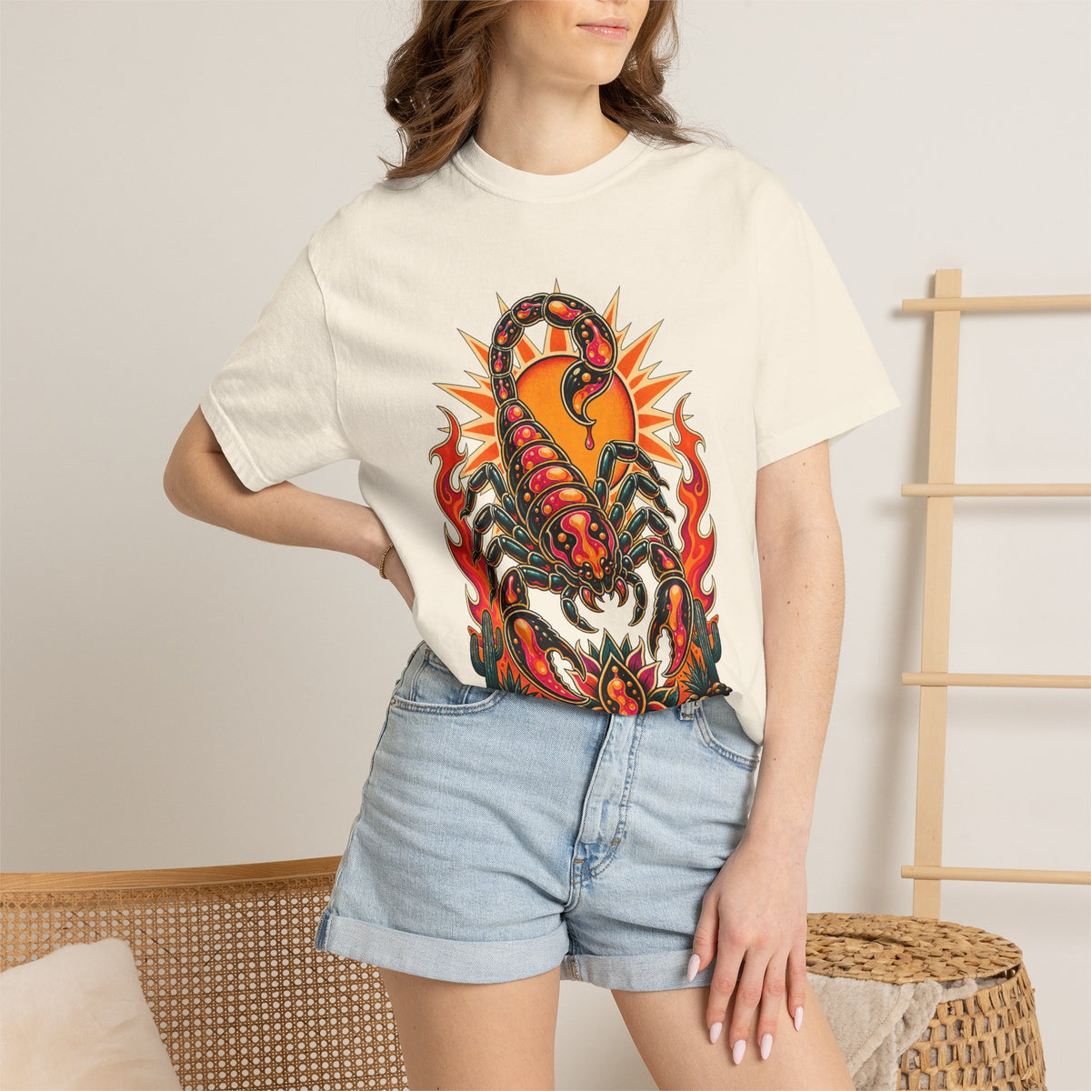 Tattoo Flash Lava Lamp Scorpion T-Shirt Graphic