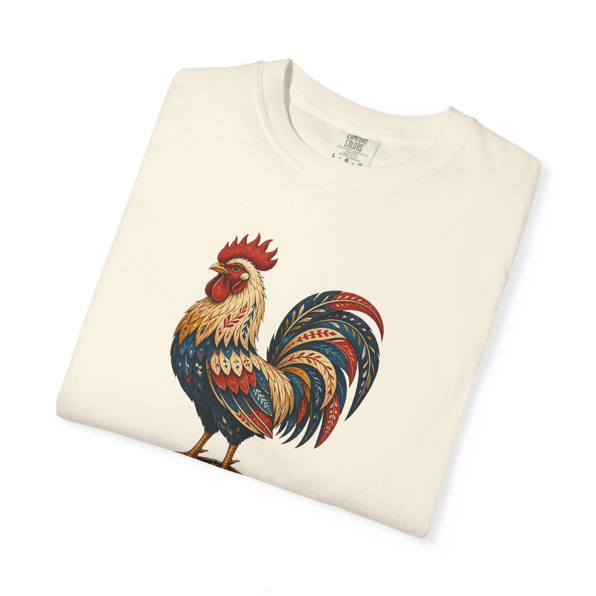 Folk Compass Rooster Graphic Tee