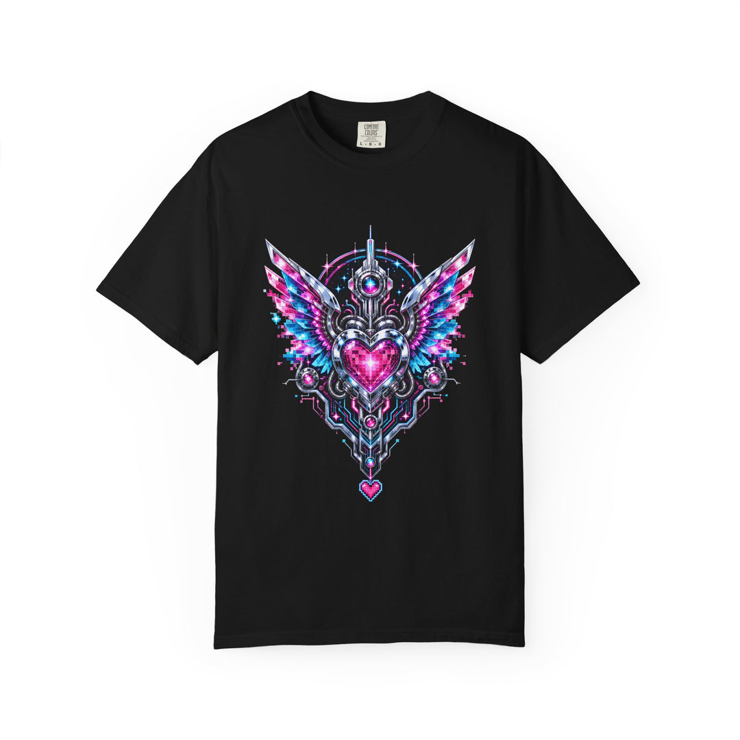Chrome Arcade Heart Core T-Shirt Graphic