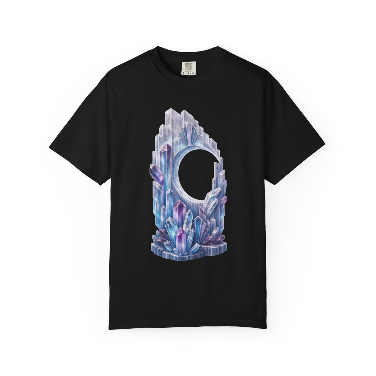 Selenite Moon Gate Mineral Totem Graphic Tee