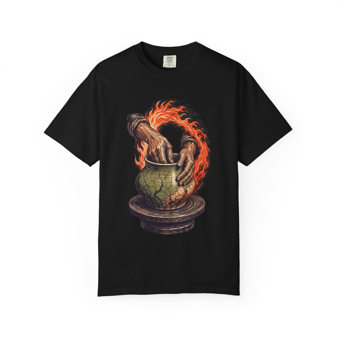 Raku Potter Hands Neo-Folk Graphic Tee