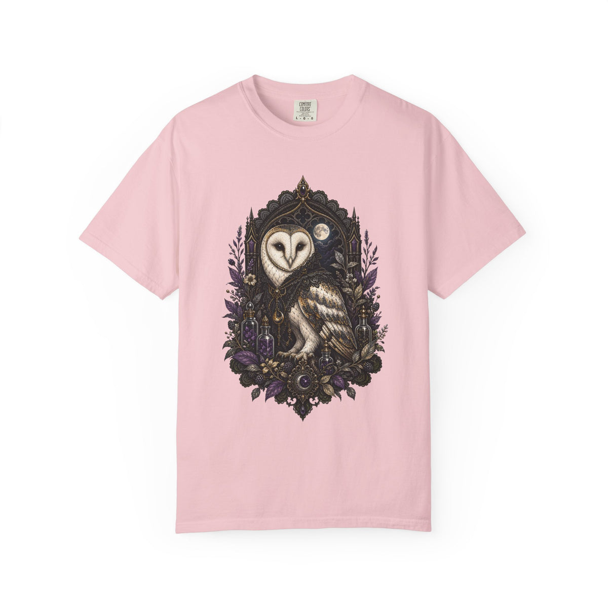 Gothic Lace Barn Owl Apothecary Graphic Tee