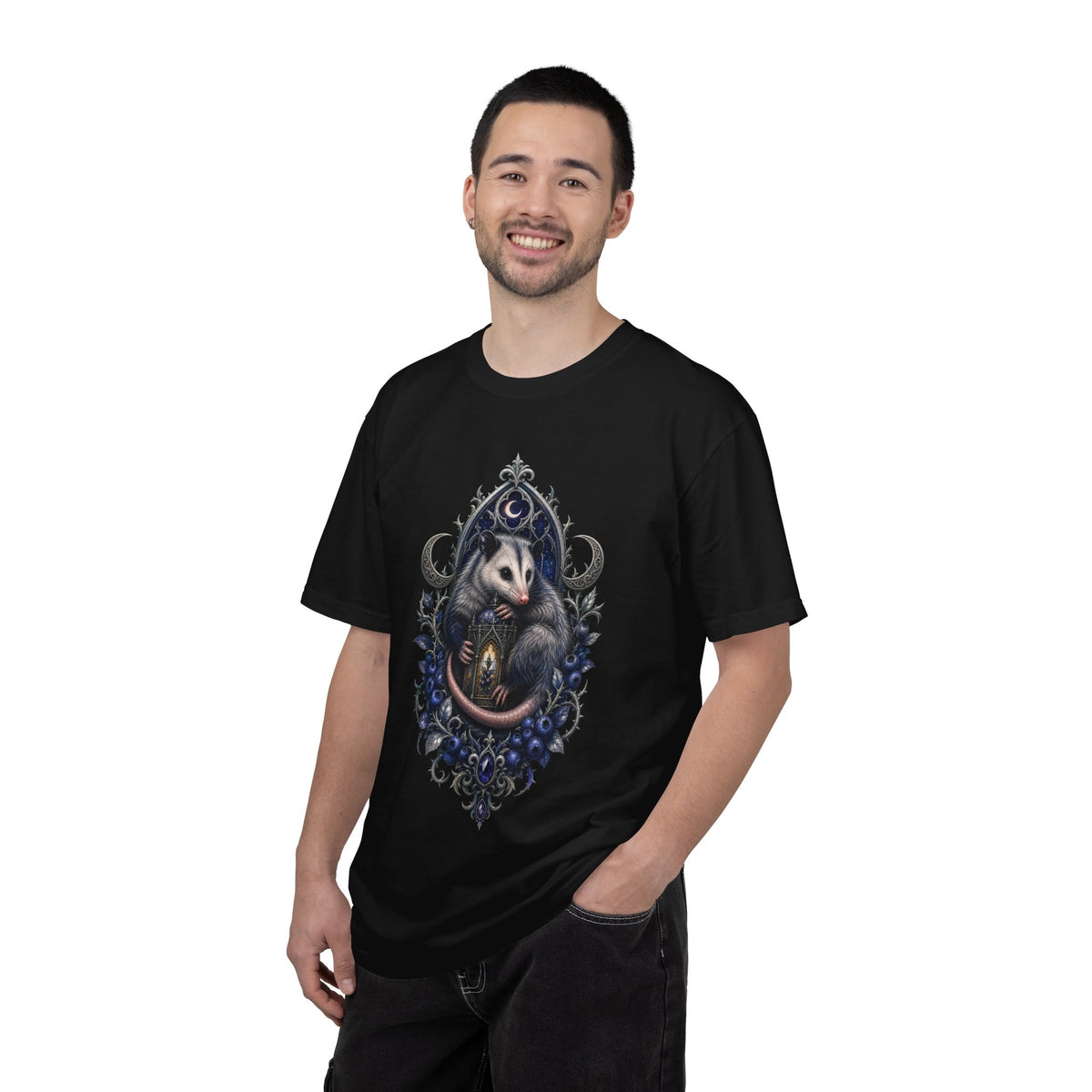 Gothic Blueberry Opossum Graphic Tee