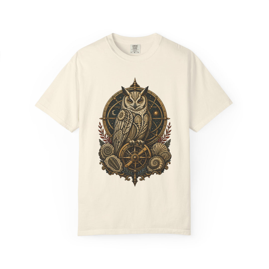 Dark Academia Fossil Owl T-Shirt Graphic