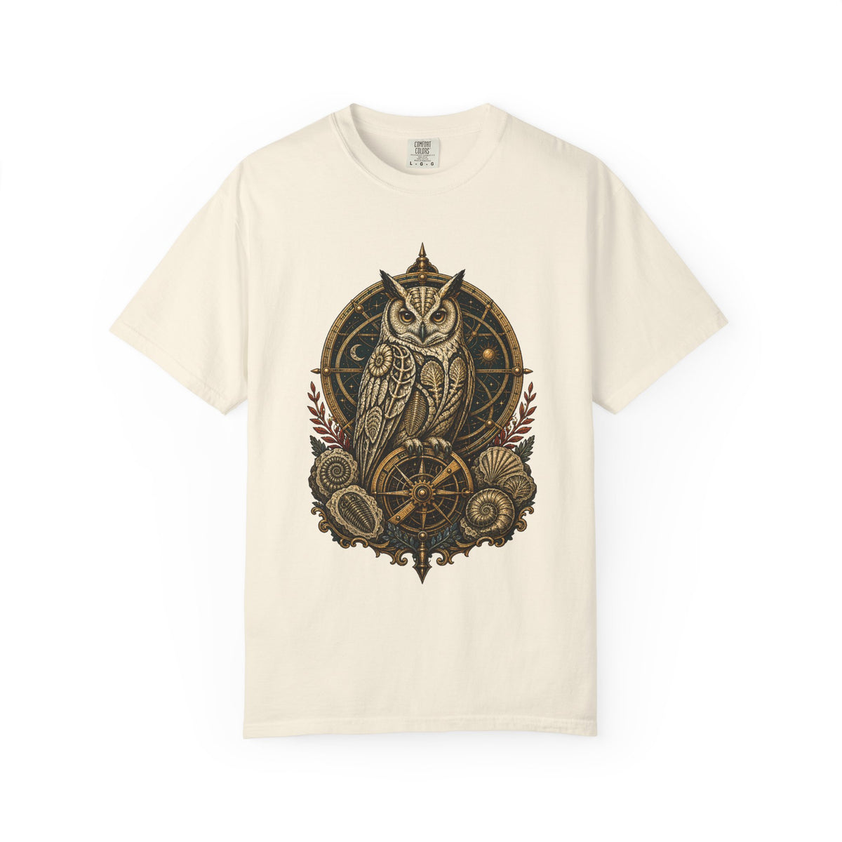 Dark Academia Fossil Owl T-Shirt Graphic