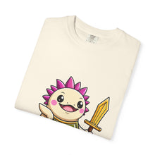 Axolotl Knight Cartoon T-Shirt Graphic