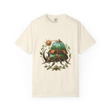 Solarpunk Greenhouse Rhino Beetle Graphic Tee