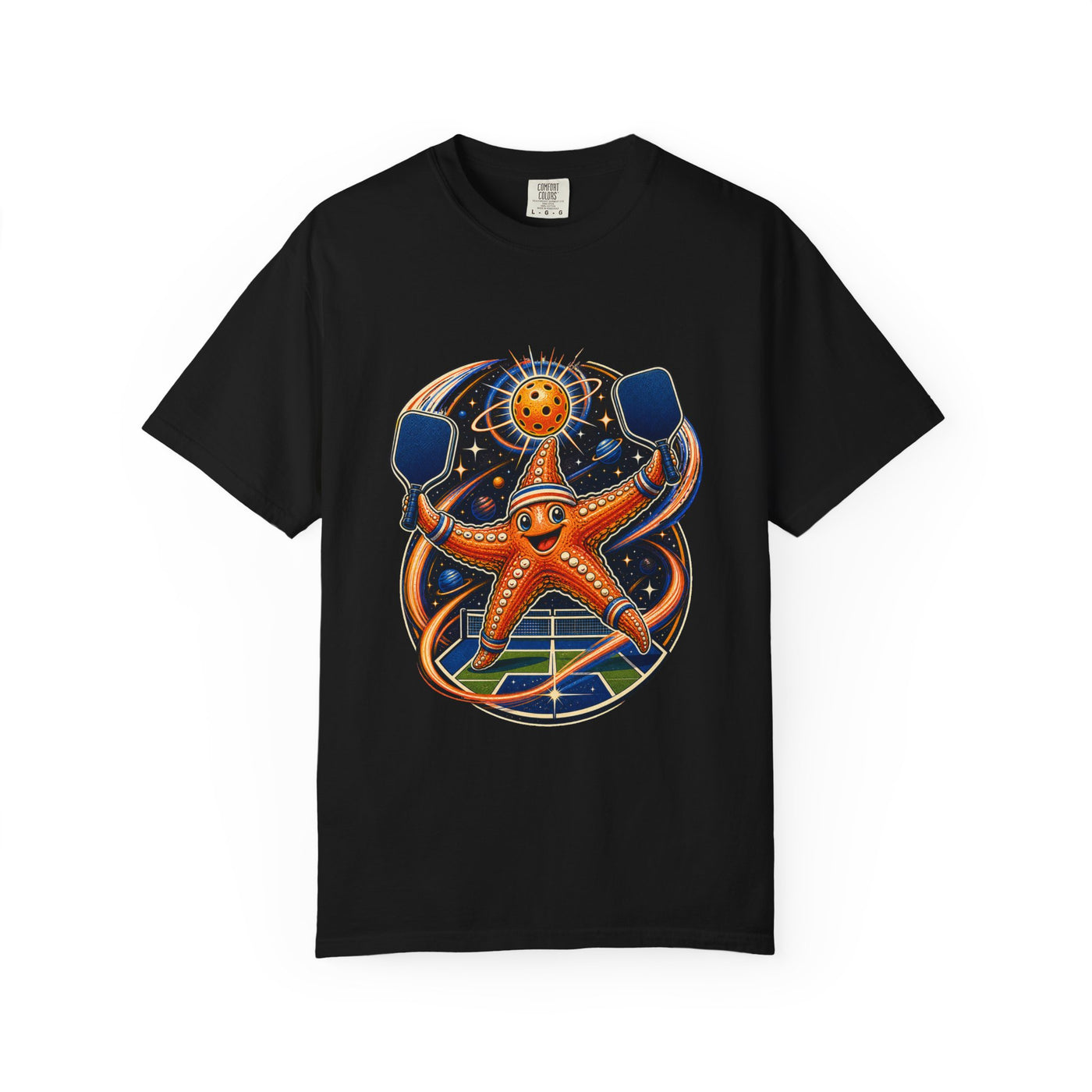 Cosmic Pickleball Starfish Graphic Tee
