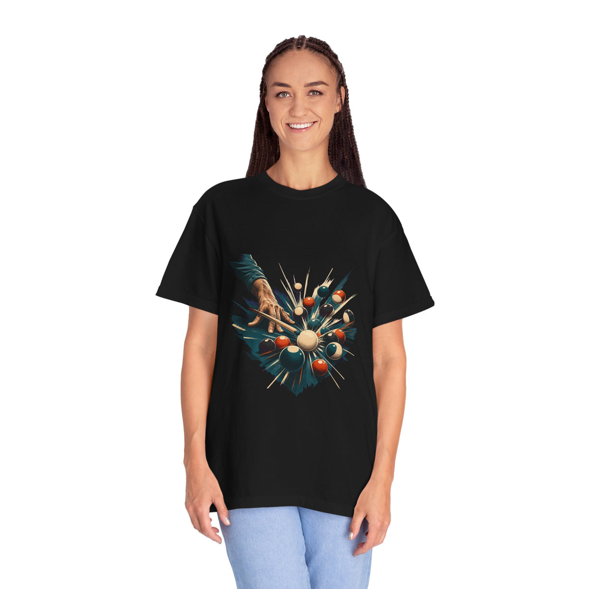 Hard Break Billiards Screenprint Graphic Tee