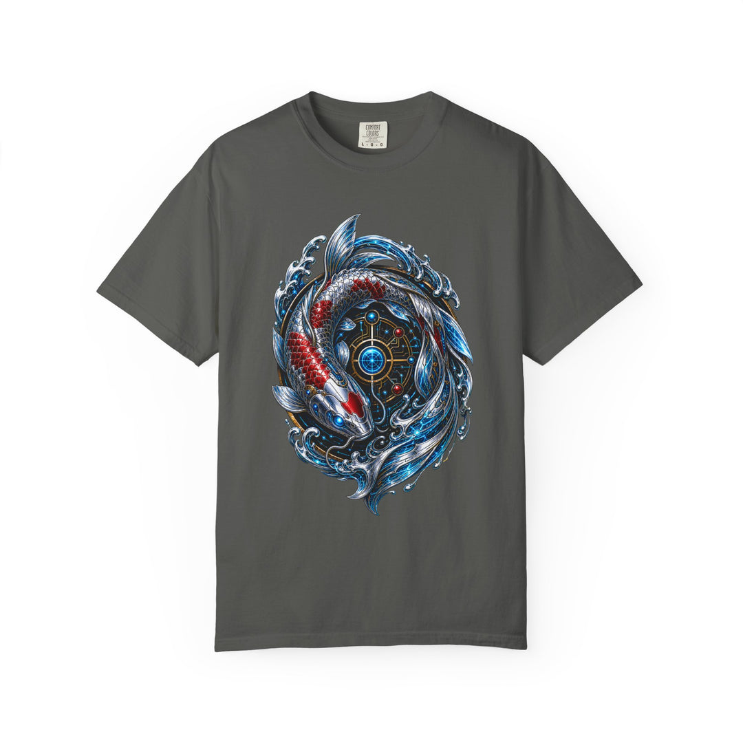 Chrome Koi Circuit Guardian T-Shirt Graphic