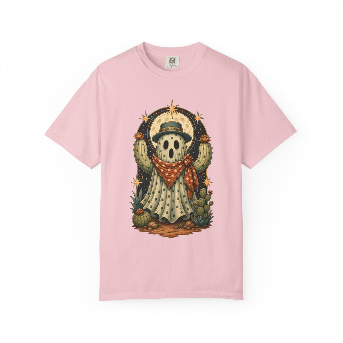 Polka Dot Ghost Cactus Graphic Tee