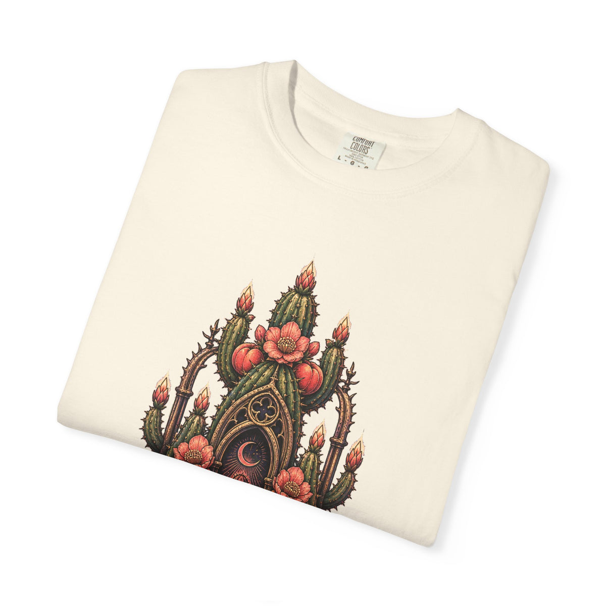 Gothic Peach Cactus Shrine Graphic Tee