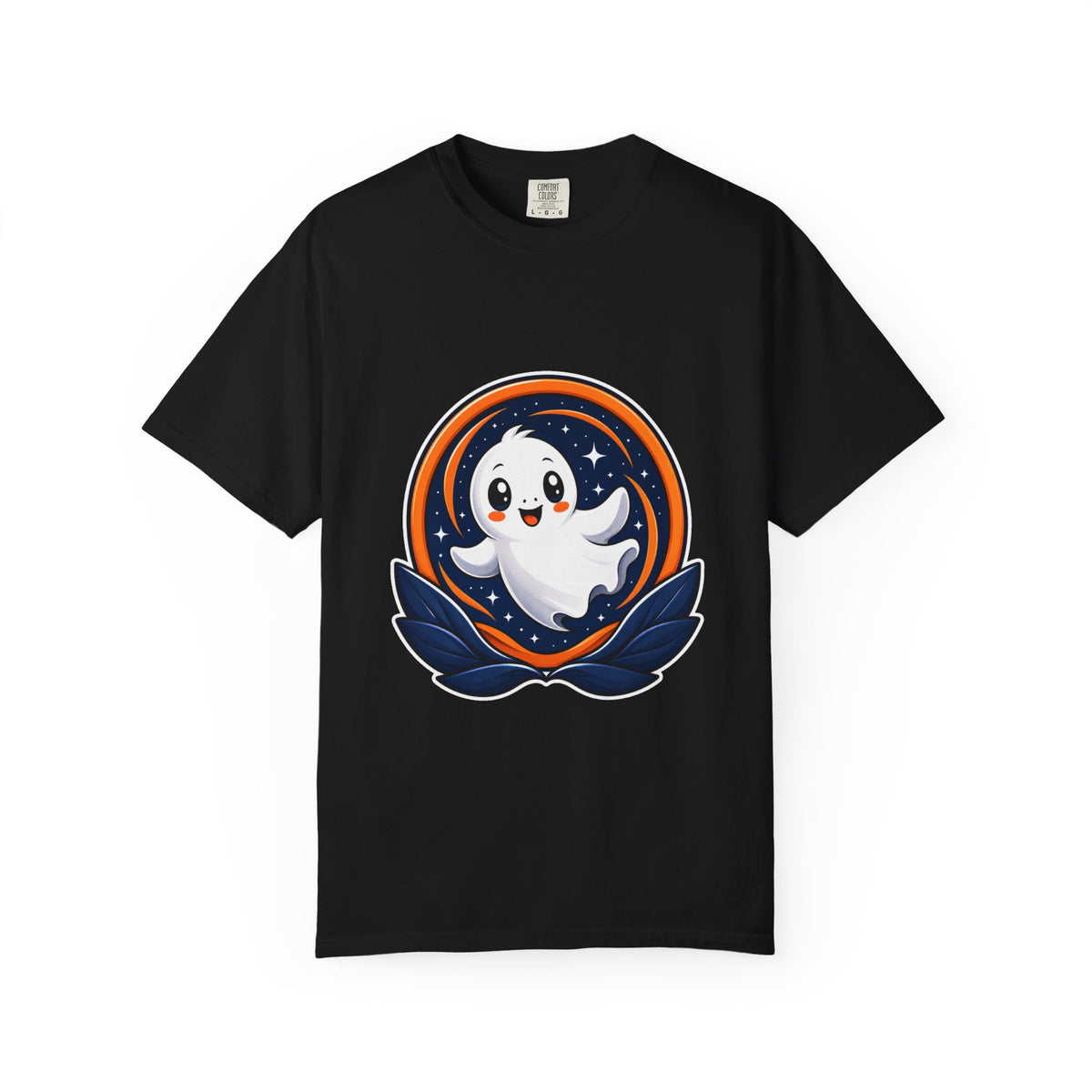 Starry Ghost Badge T-Shirt Graphic