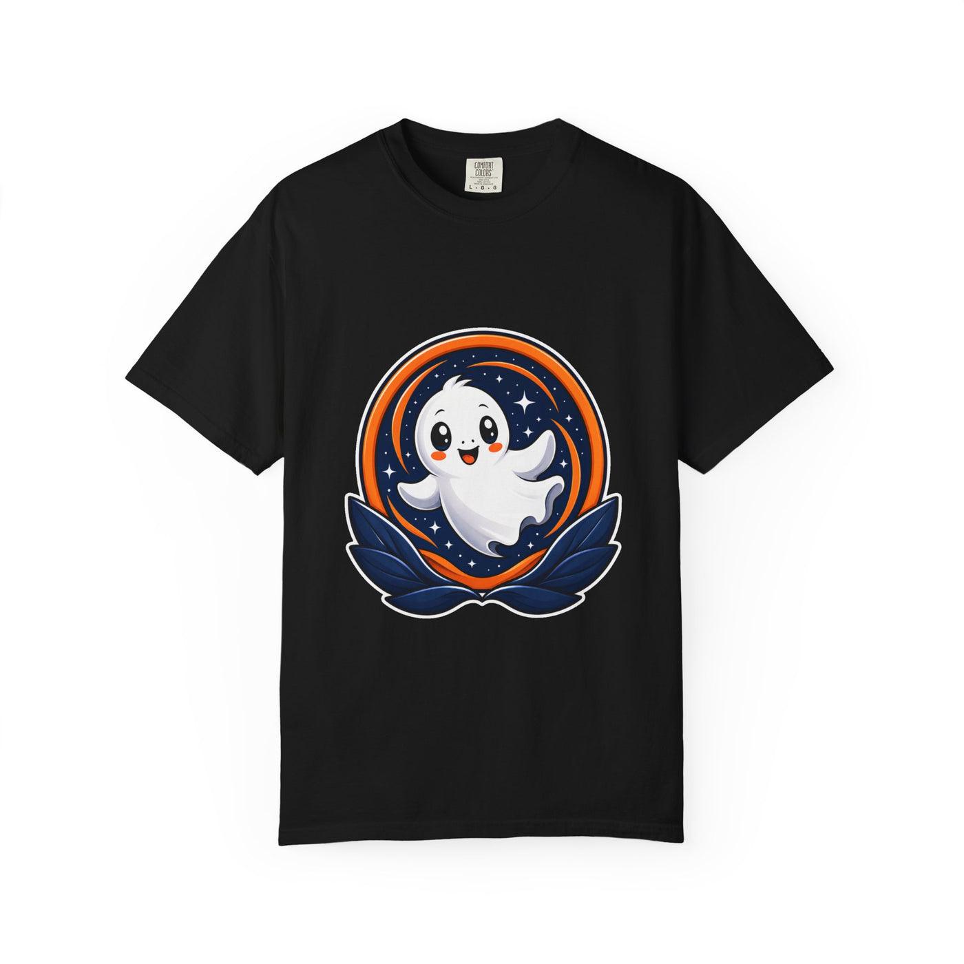 Starry Ghost Badge T-Shirt Graphic