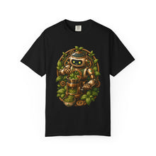 Solarpunk Basil Grinder Robot T-Shirt Graphic