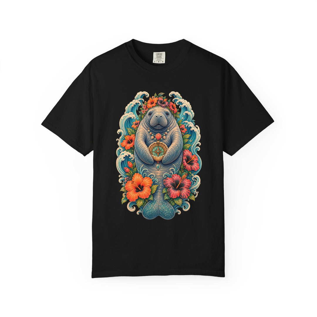 Hibiscus Surfcore Manatee Graphic Tee