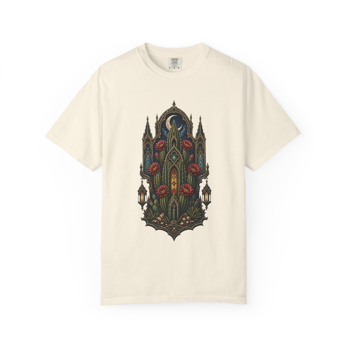 Gothic Cathedral Cactus Graphic Tee
