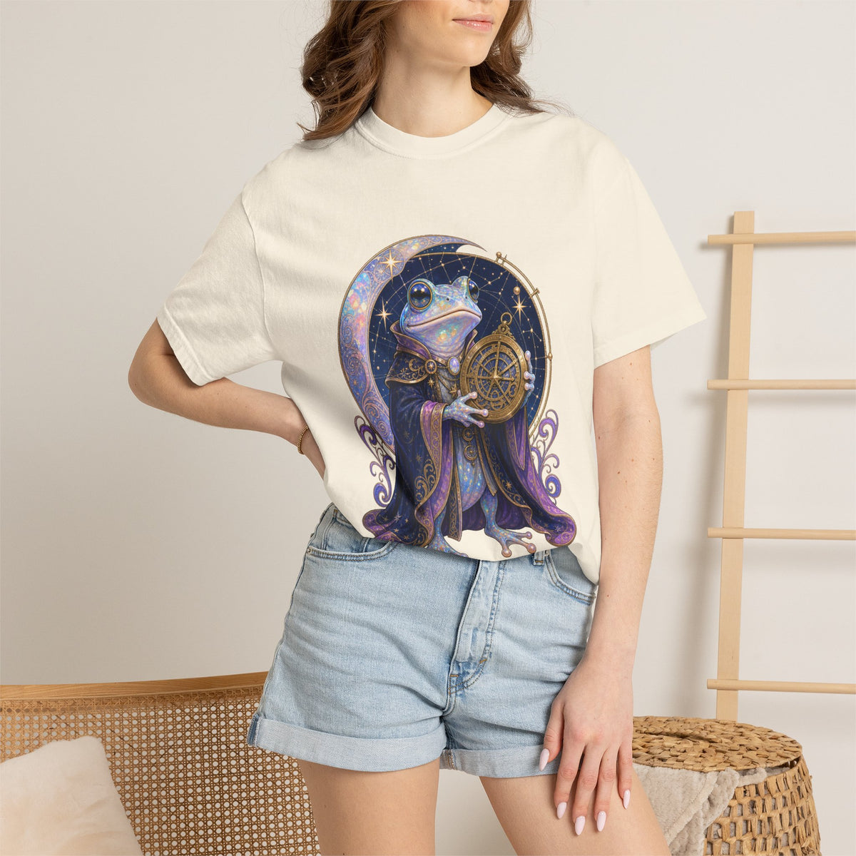 Opaline Frog Astronomer Graphic Tee