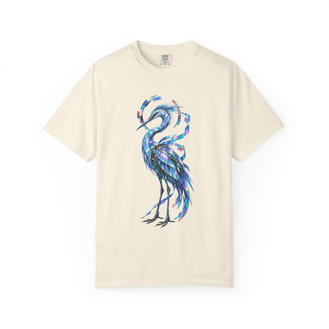 Glitch Glam Glass Heron Graphic Tee