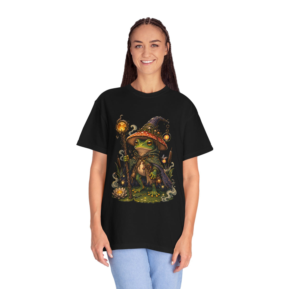 Firefly Swamp Mage Frog T-Shirt Graphic
