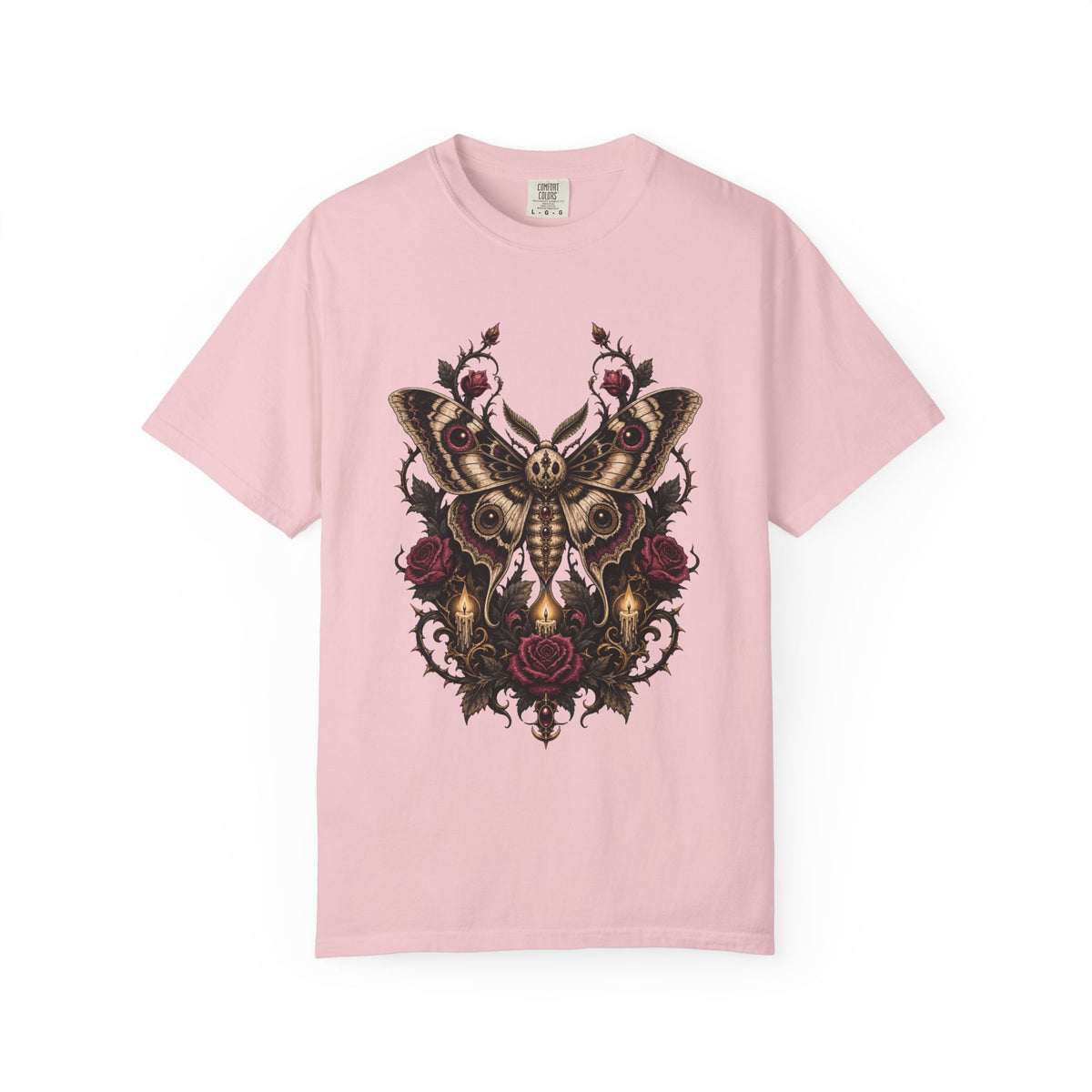 Gothic Moth Oracle Tattoo T-Shirt Graphic
