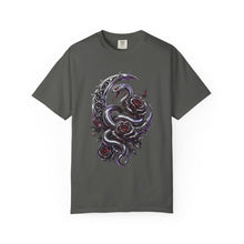 Chrome Rose Serpent Gothic Graphic T-Shirt