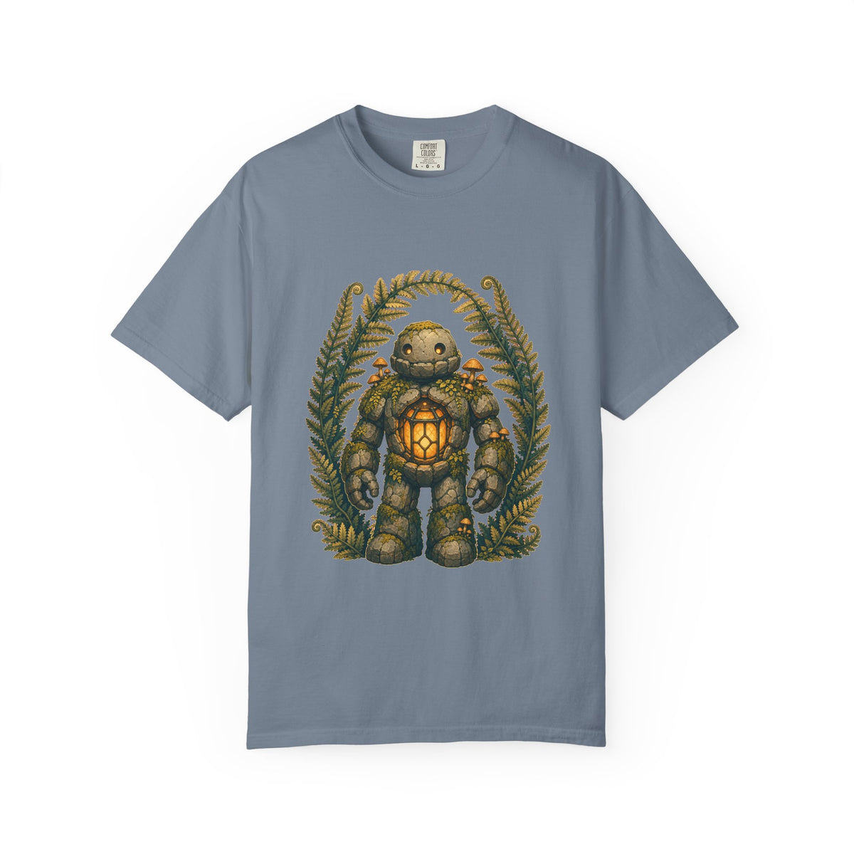 Moss Lantern Golem Solarpunk Graphic Tee