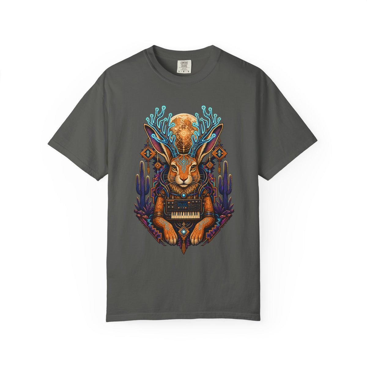 Cyberfolk Jackalope Synth Oracle T-Shirt Graphic