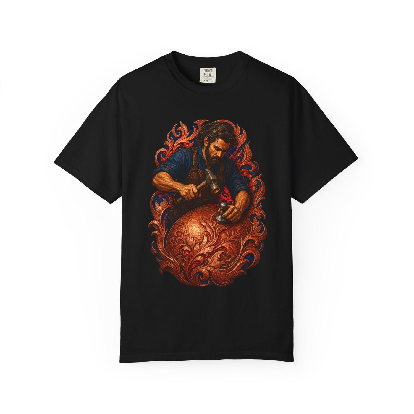 Lava Repousse Coppersmith Arts and Crafts Graphic Tee