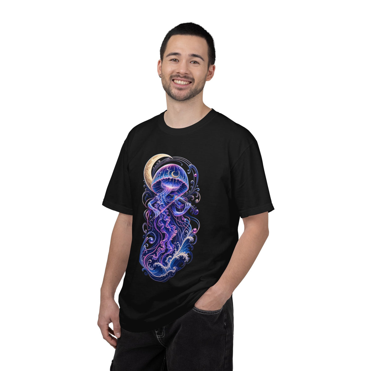 Moonlit Jellyfish Violinist Graphic Tee