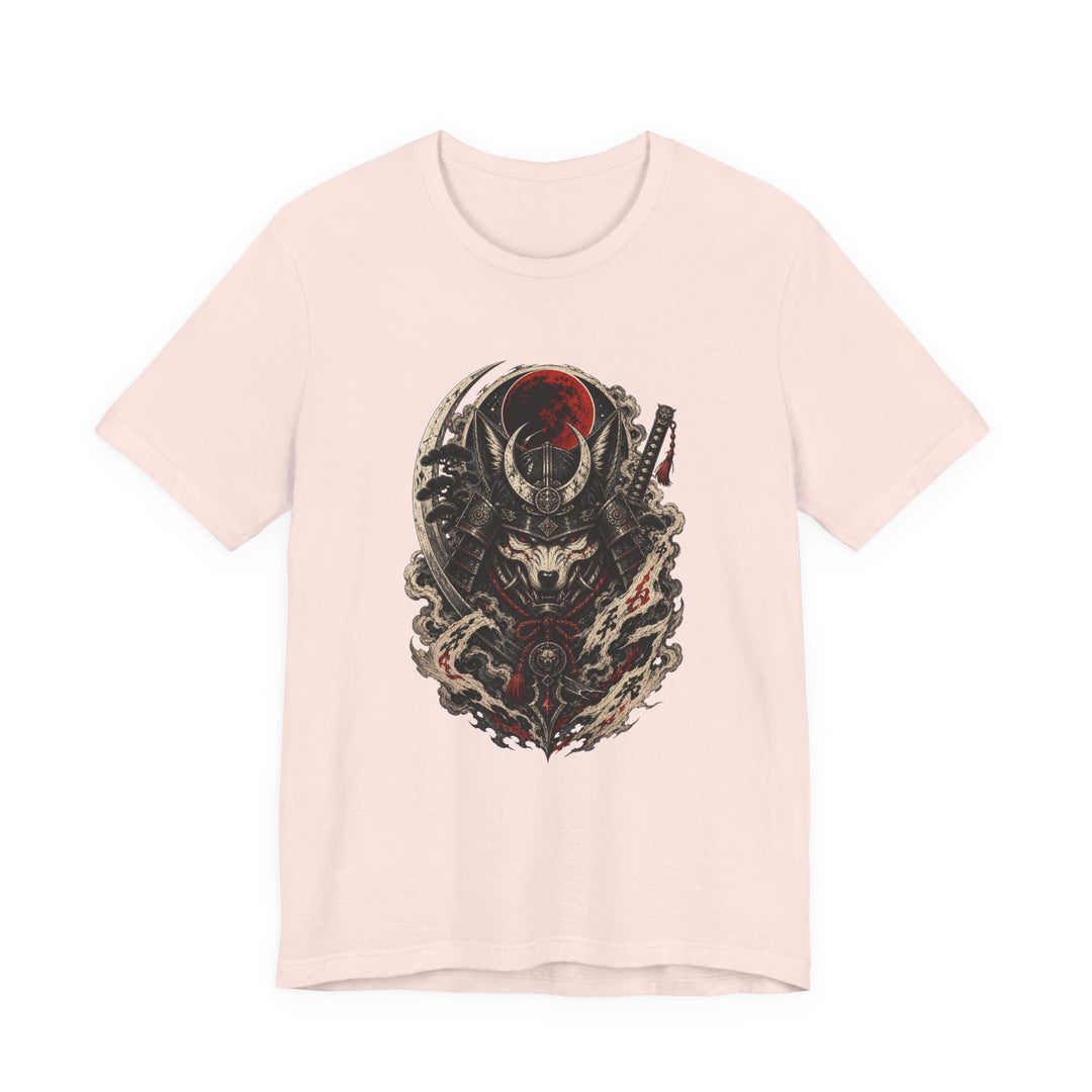 Wolf Samurai Mask Emblem T-Shirt Graphic