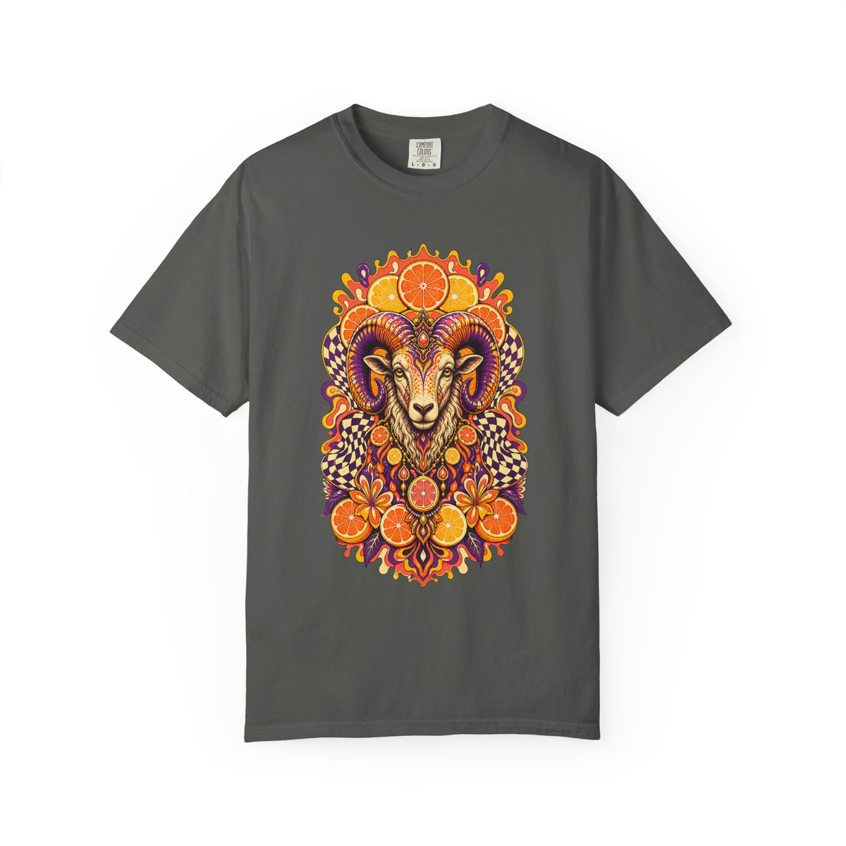 Psychedelic Citrus Ram Idol Graphic Tee