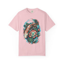 Cyber Botanical Koi Graphic T-Shirt