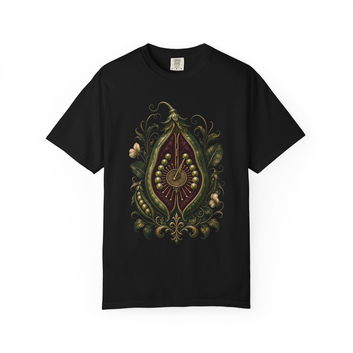 Poetcore Velvet Sundial Pea Pod T-Shirt Graphic