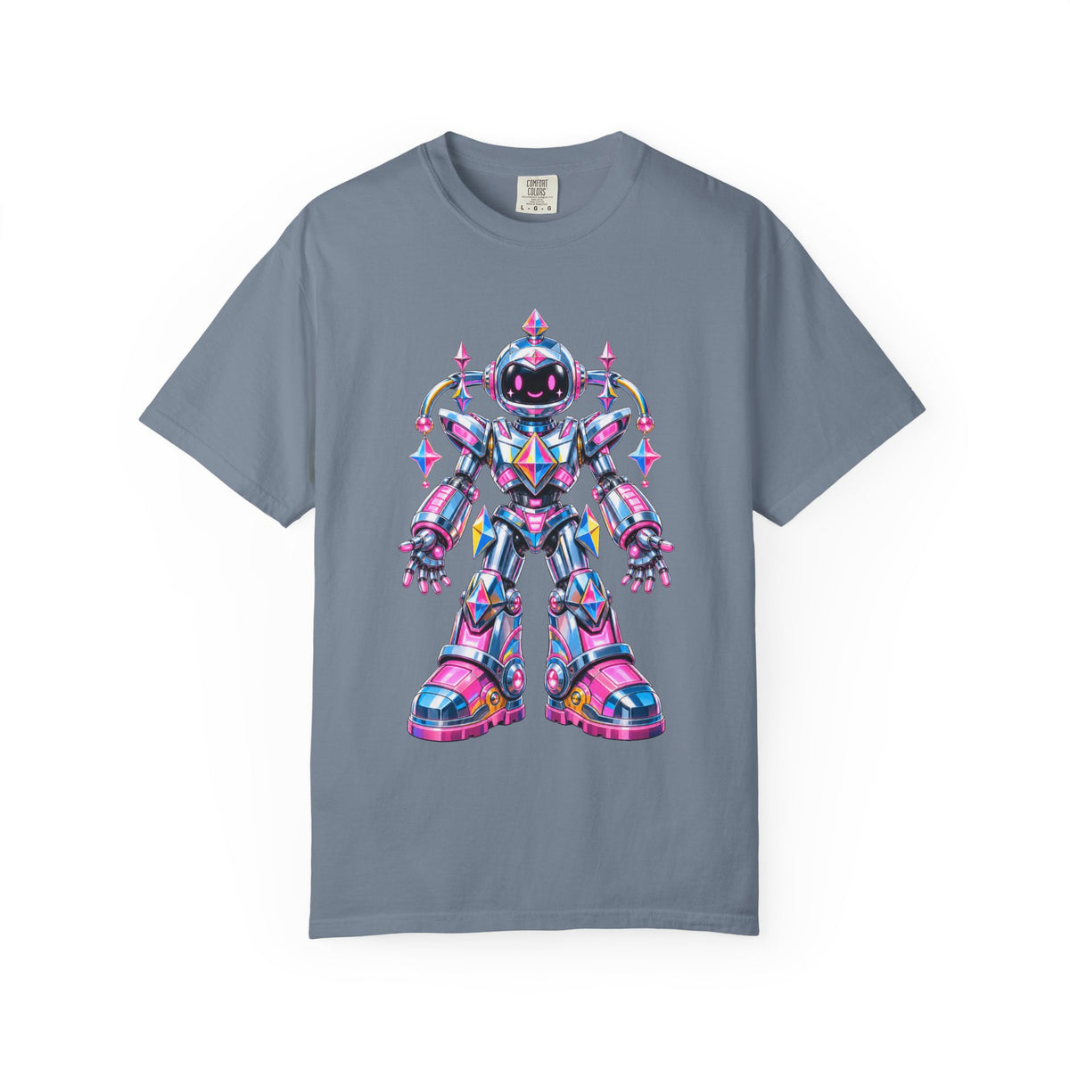 Bubblegum Chrome Robot Graphic Tee