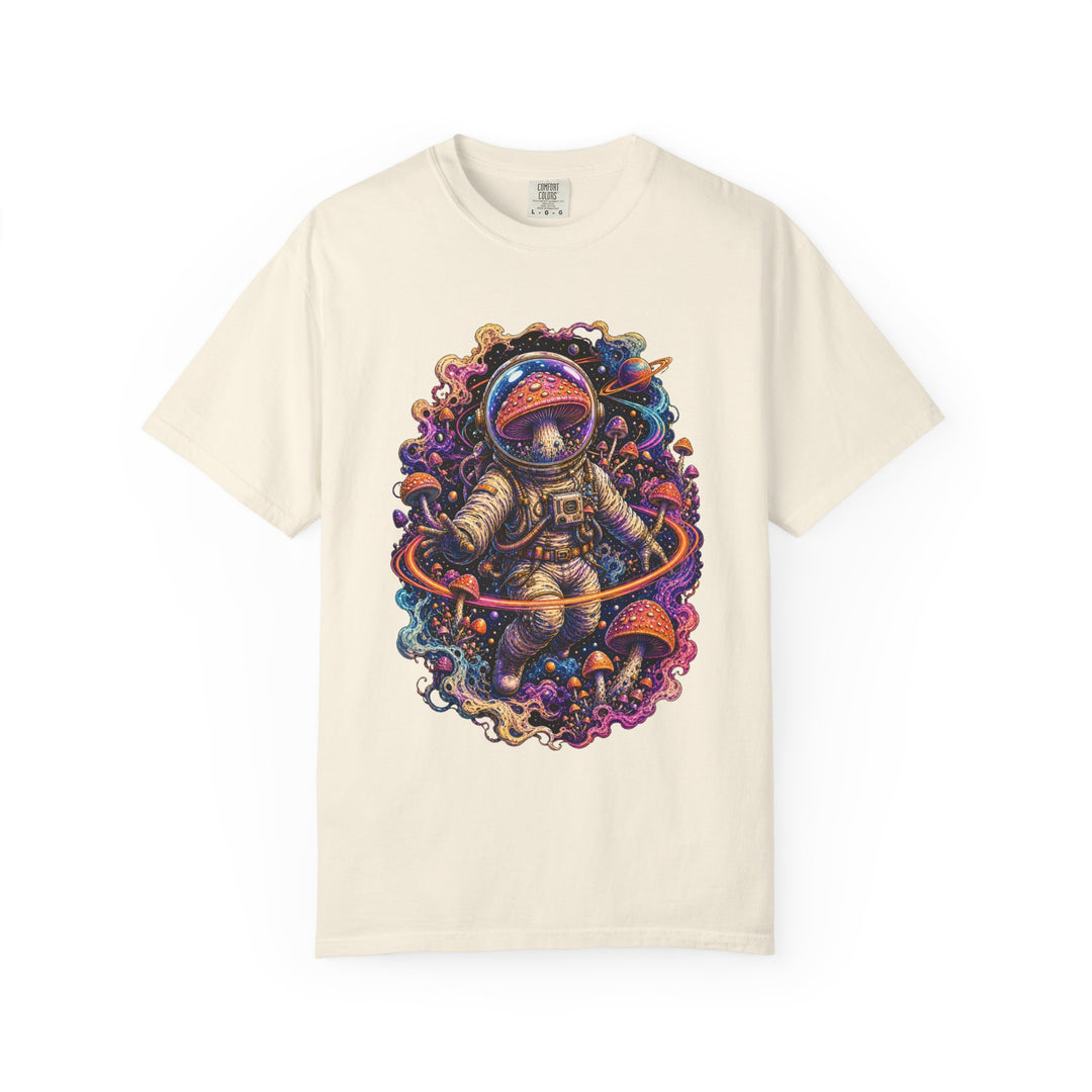 Psychedelic Mushroom Astronaut T-Shirt Graphic